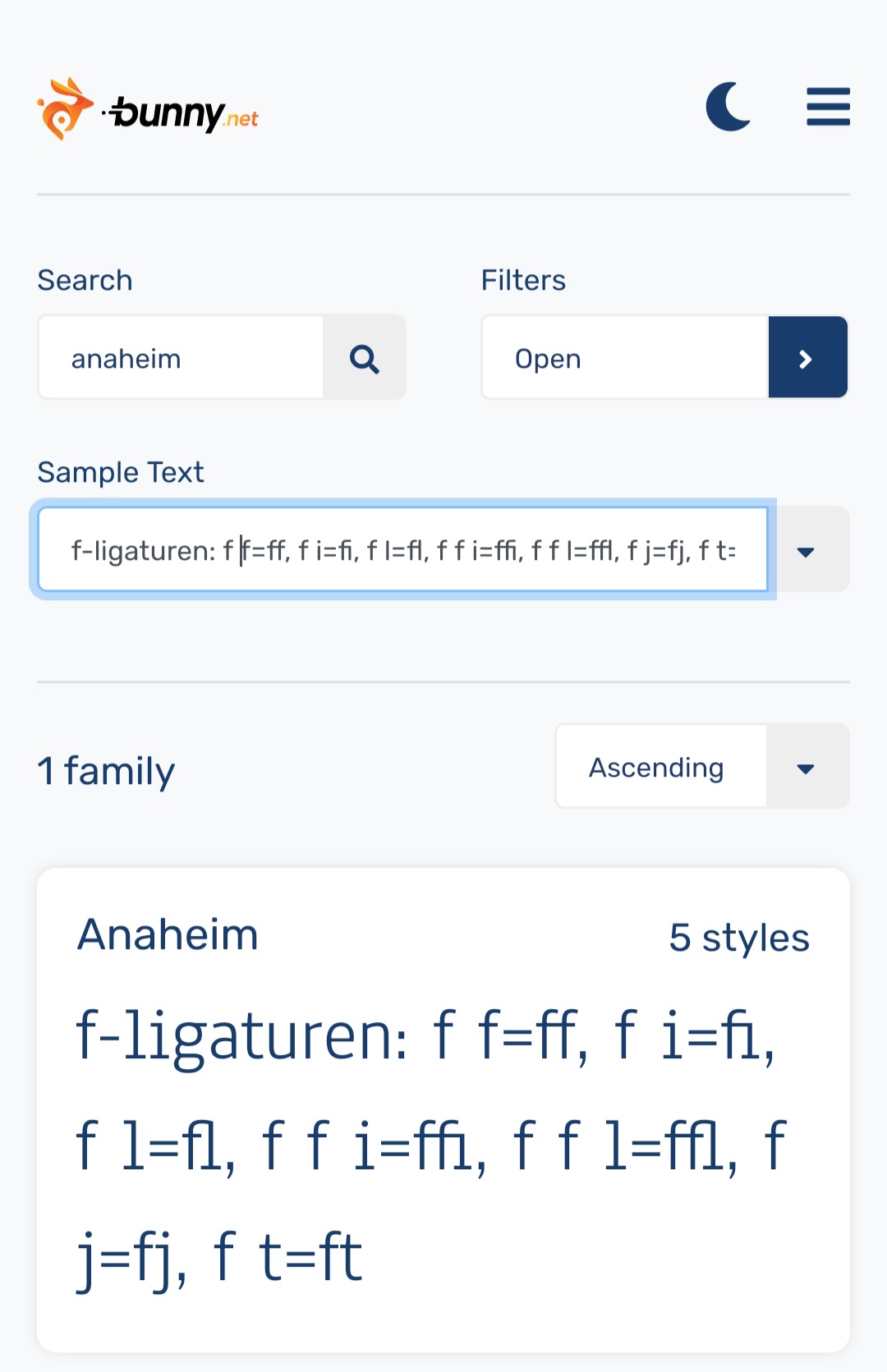 Anaheim-Font