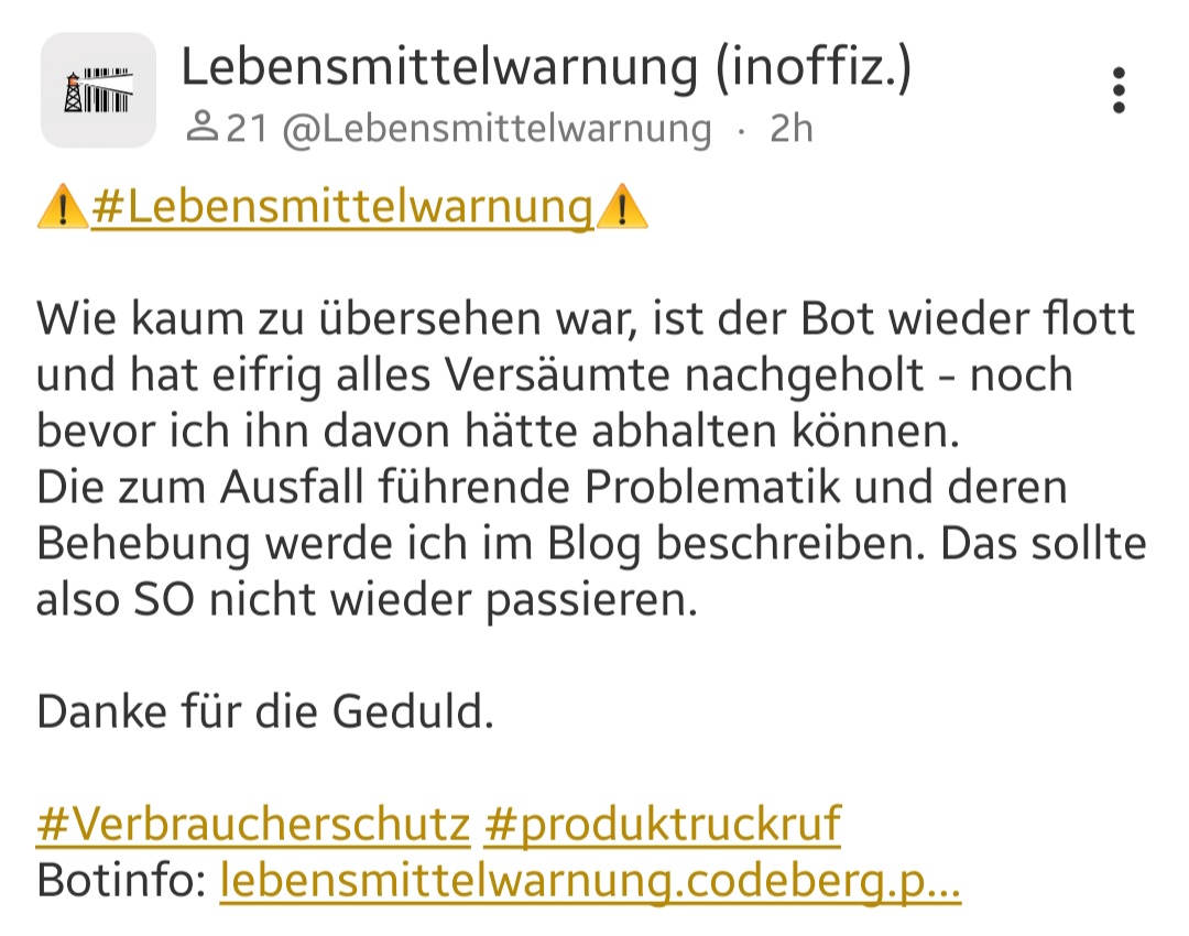 Post zum Neustart